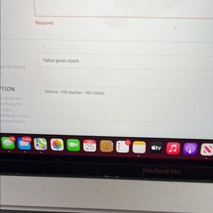 Talbots Elegant Green Clutch